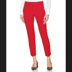 Adrianna Papell Red Cropped Pants